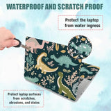 Cartoon Dinosaur Laptop Skin Stickers, Reusable Netbook Skin Sticker Vinyl Decals For Pc Notebook Laptops Keyboard Cover Universal 12" 13" 13.3" 14" 15" Waterproof Laptop Case Protector Film