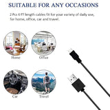 Micro Usb Cable, 2 Pack [6Ft, 6Ft], Fast Charging Cable, High Speed Android Charging Cable, Android Phone Cable For Samsung Galaxy S7 Edge S6 S5 And More, Trustable