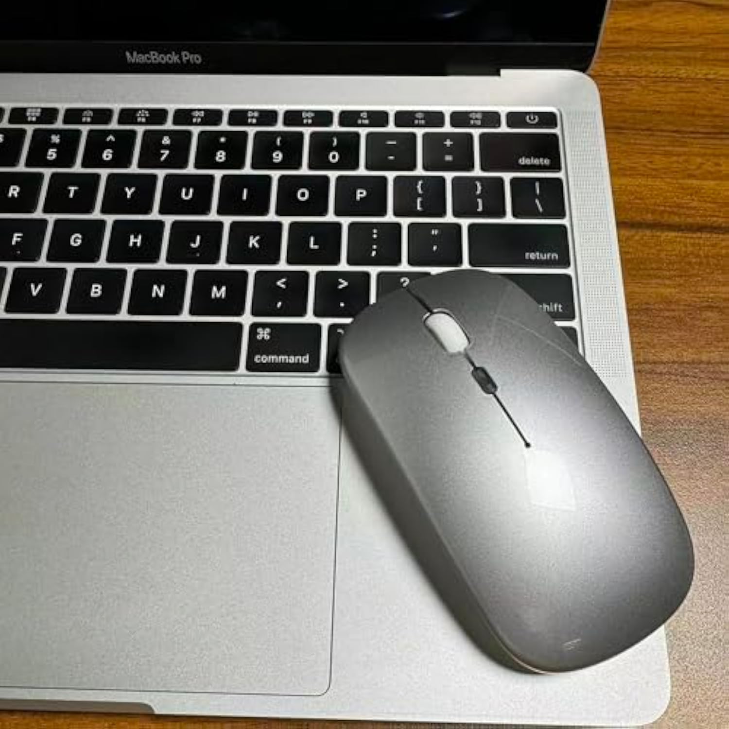 Bluetooth Wireless Mouse For Laptop Mac Macbook Macbook Air Macbook Pro Pc Desktop Computer Windows Chromebook Notebook (Silver White)