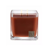 Pumpkin Spice Medium Glass Cube 12Oz Candle By