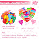 36Pcs 12 Inch Heart Shaped Valentine'S Day Balloons Candy Heart Latex Balloons Happy Valentines Day Heart Party Balloons For Engagement Anniversary Valentine'S Decorations Supplies