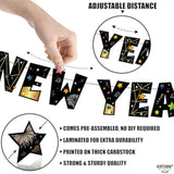 Gold & Black Happy New Year Banner 10ft Party Decorations 2026