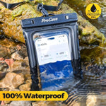 ProCase [Floatable] 2 Pack Floating Waterproof Phone Pouch Up to 7", IPX8 Underwater Phone Case Dry Bag for iPhone 16 15 14 13 12 11 Pro Max Xs Max XR X 8 7 Plus SE/Galaxy S24 S23 S22 -Black