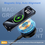 Samsung Galaxy S25 Ultra Charging Pad, Magsafe Charger Pad Wireless Charger Magnetic Mag Safe Charging Stand Fast Charging For Iphone 16 Pro Max, Samsung Galaxy S25 S24 S23 S22, 20W Type-C Pd Adapter