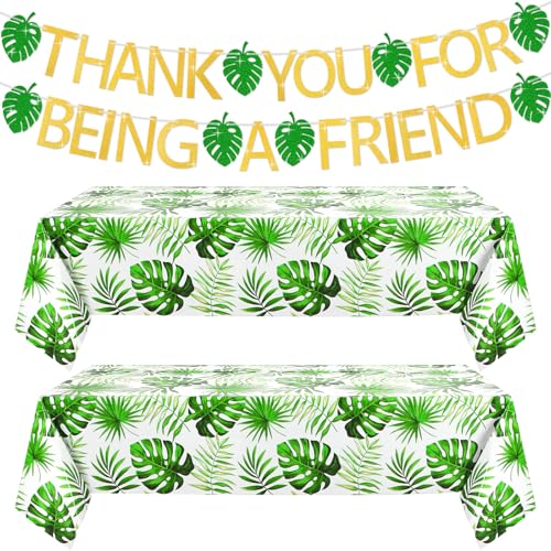 3 Pack Thank You for Being a Friend Golden Themed Party Decor Set