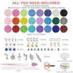 4Mm Glass Seed Beads For Jewelry Bracelet Making Kit, Small Beads Friendship Bracelet Kit, Tiny Waist Beads With Letter Beads And Elastic String, Diy Art Craft Girls Gifts.