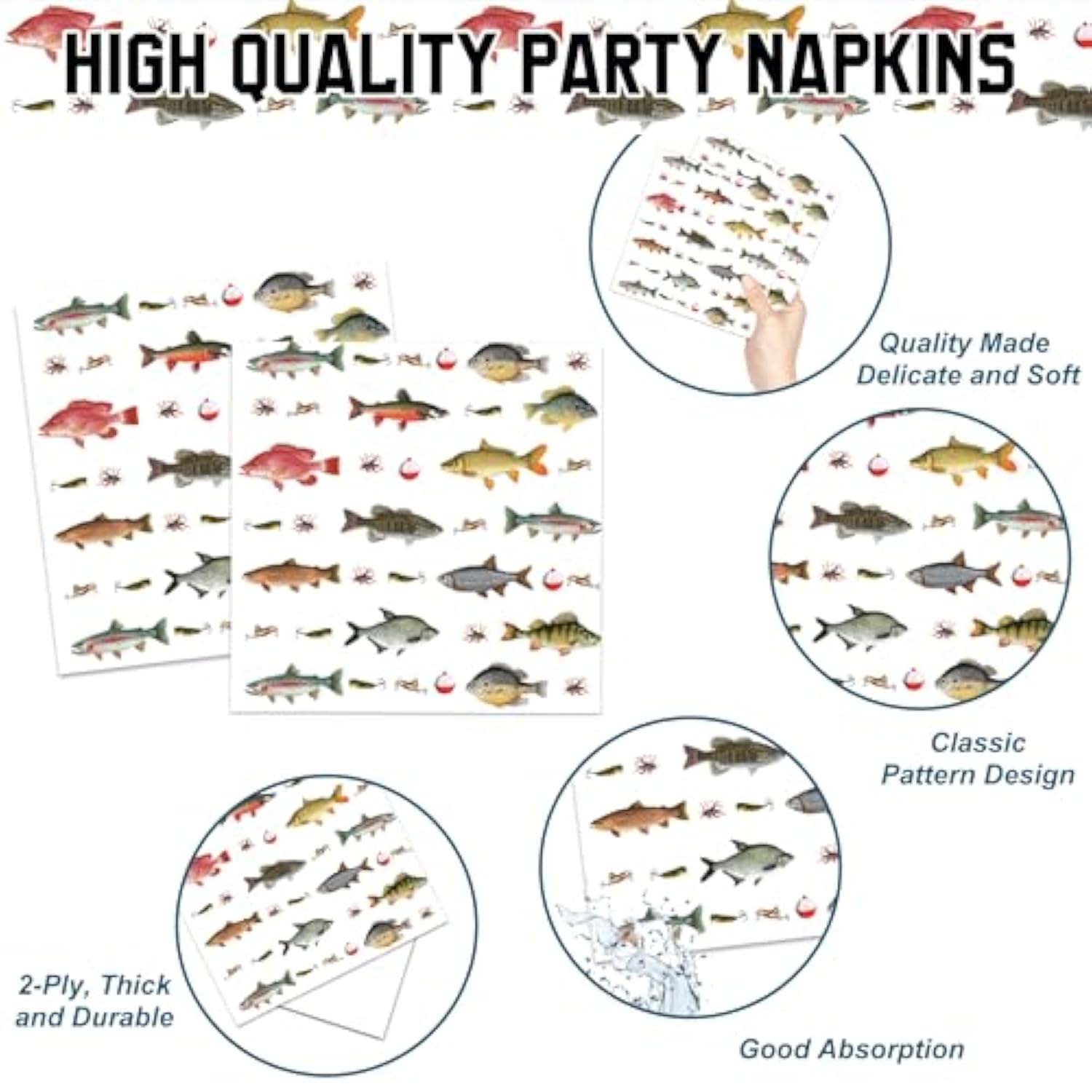 Gone Fishing Party Decor Set: 170-Piece O-Fish-Ally One Birthday