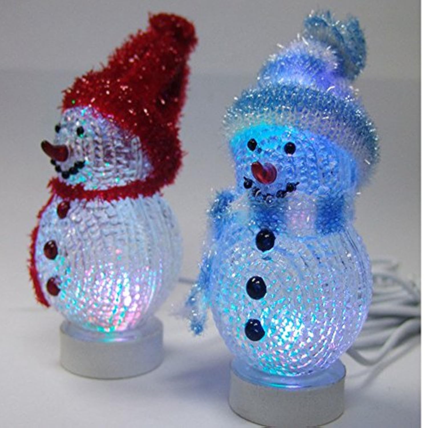 One Usb Power Desk Mini Led Glowing Lights For Christmas Holiday Decoration (Snowman)