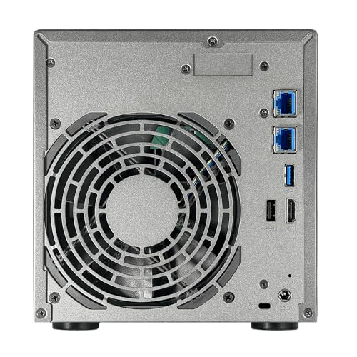 Lockerstor 4 Gen2+ As6704T V2 4 Bay Nas Storage, Intel Quad-Core 2.0Ghz Cpu, Dual 5Gbe Ports, 4Gb Ram Ddr4, 4 M.2 Ssd Slots, Hdmi, Network Attached Storage (Diskless)