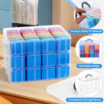 Bead Organizer Box, 84 Pcs Small Bead Organizers, 3-Tier Bead Storage Containers Portable Bead Organizer And Storage Box Stackable Plastic Cases For Bracelet Making Diy Jewelry Nail Charms