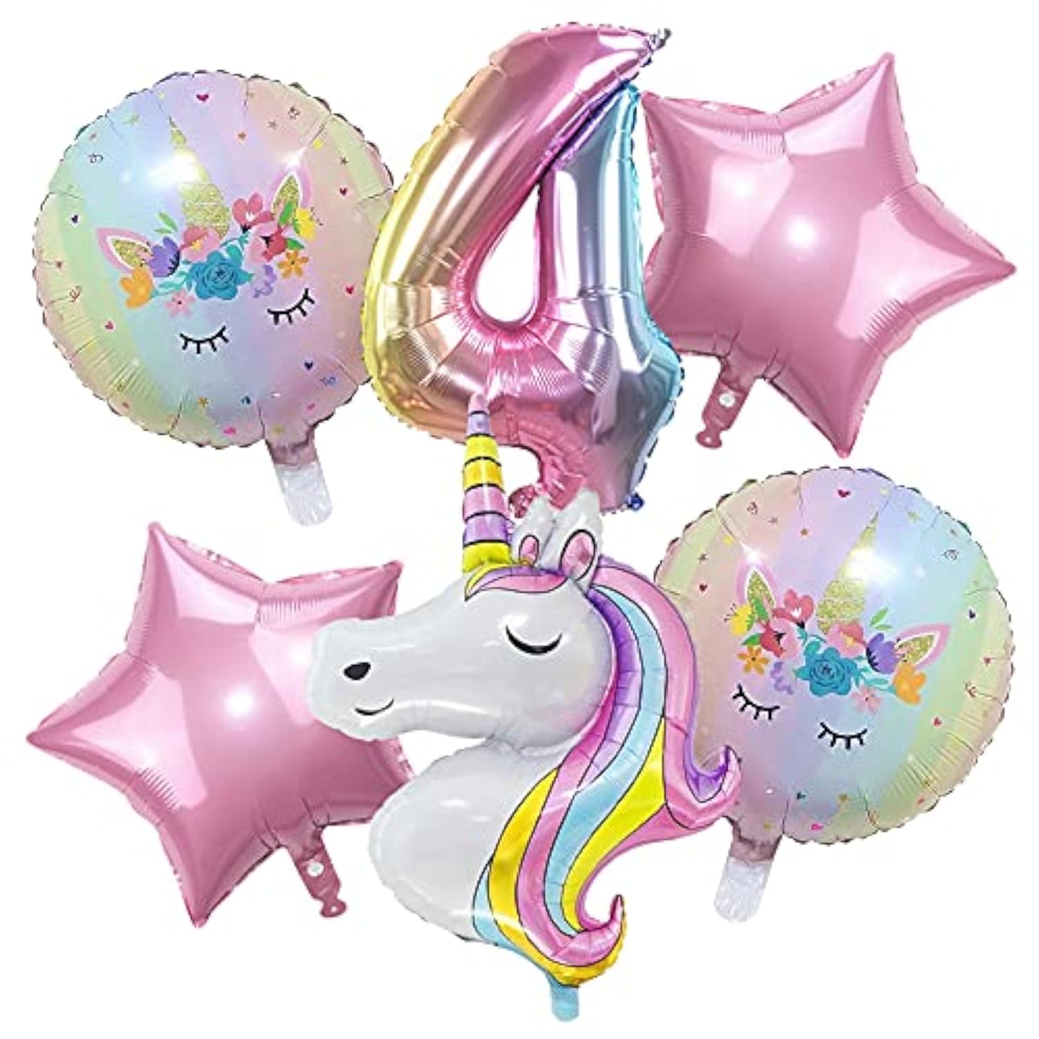 Unicorn Balloons Unicorn Birthday Party Decorations For Girls Foil Balloons Set Macaron And Rainbow Balloon Wedding Baby Shower Party Supplies (4)