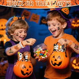 Halloween Party Favors For Kids, 72Pcs Rubber Wristbands Slap Bracelets Tattoo Stickers Goodie Bag Stuffers Trick Or Treat Toys For Halloween Decorations Supplies