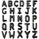 Black 16" Foil Letter Balloons A–Z Set – 26pcs for Custom Party Banners & Decorations