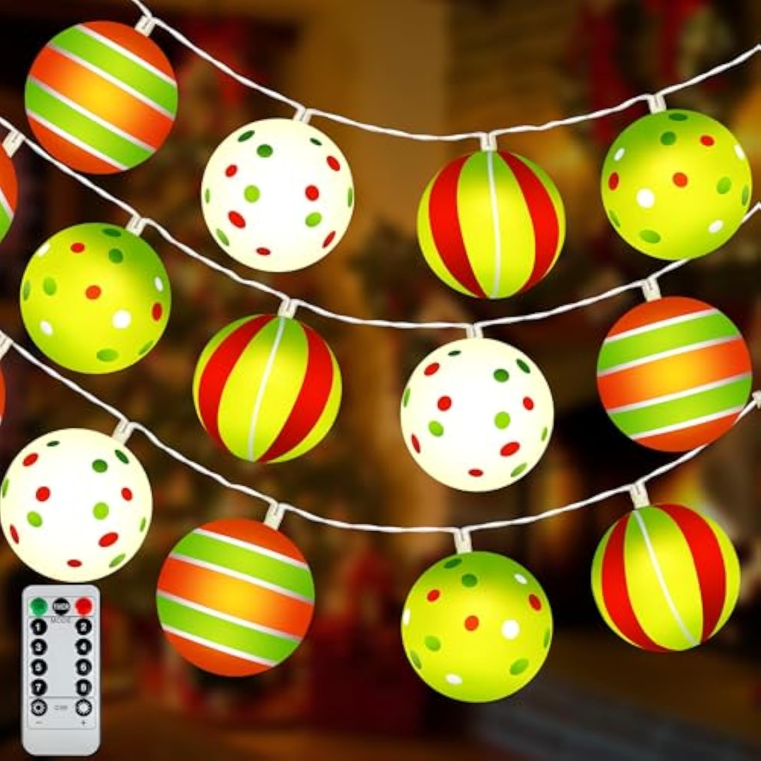 Christmas Light Decorations, 10Ft 20Led Christmas String Lights Battery Operated With Timer & 8 Lighting Modes Waterproo