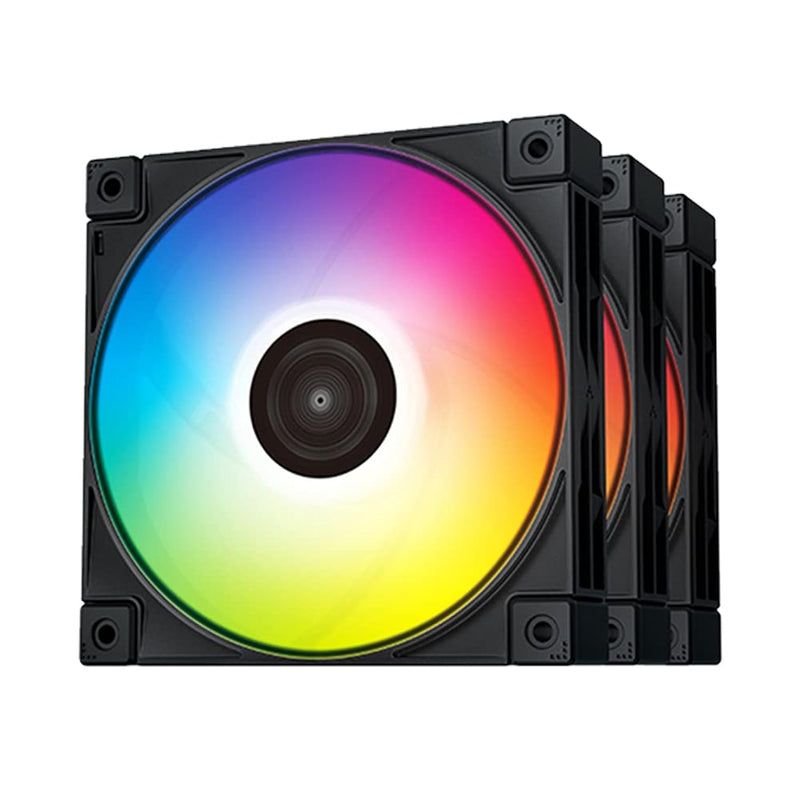 DeepCool FC120-3 in 1 Performance RGB Case Fan, Extra Large, Black