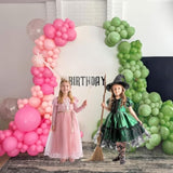 Pink And Green Balloon Arch Garland Kit 154Pcs Sage Green And Pastel Pink Balloons For Girls Baby In Bloom Baby Shower Woodland Safari Wild One Baptism Birthday Summer Tropical Party Decorations