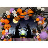 Halloween Witch Backdrop 7x5FT Full Moon Castle Pumpkins Graveyard Party Decor