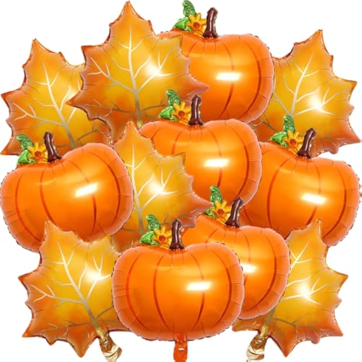 Thanksgiving Balloon Set with Pumpkin Foil Balloons for Fall Party Decorations Supplies
