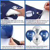 22 Pcs Cowboy Birthday Party Supplies Set Include 1 Cowboy Backdrop 20 Birthday Balloons 1 Ribbon Navy Blue Football Birthday Decoration For Football Sports Themed Game Party Celebration