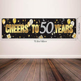 Happy Birthday Banner Sign Gold Glitter Party Decoration Supplies Anni