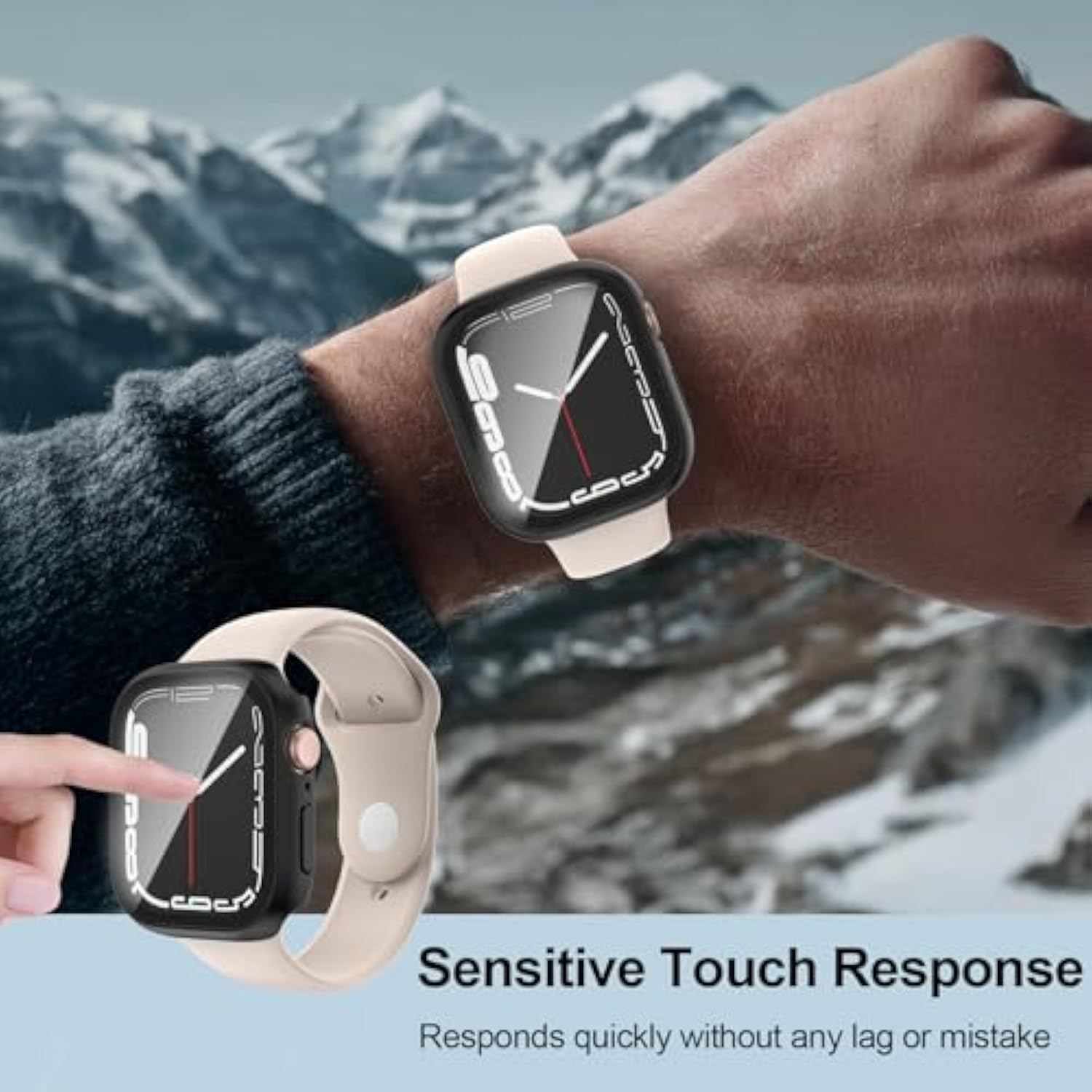 2 In 1 Case For Apple Watch Screen Protector 42Mm Series 10 Accessories Built-In Hd Tempered Glass Protective Face And Hard Pc Bumper Cover Compatible Iwatch S10