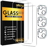 3-Pack iPhone 13 Screen and Camera Tempered Glass Protector 6.1 Inch HD Clear