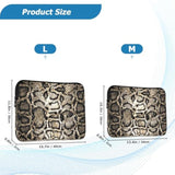Laptop Sleeve Bag Case For Women Men Reptile Skin Black 15 Inch Protective Laptop Cover With Zipper For Travel Work College