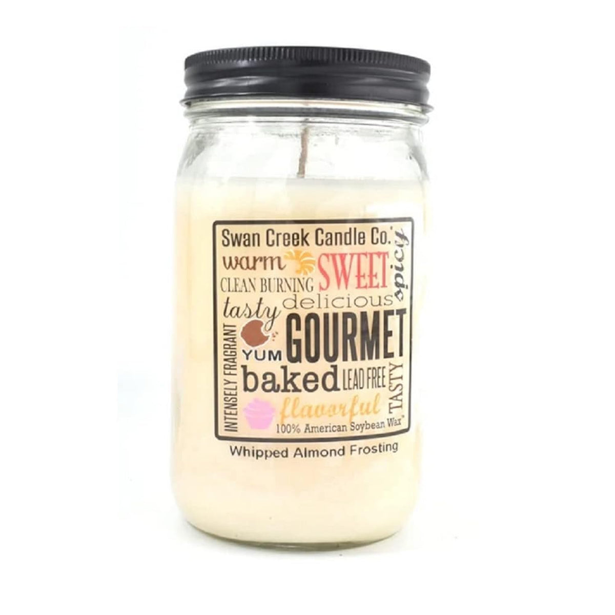 24 Ounce Whipped Almond Frosting Jar Candle 18369