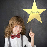 24 Pieces 11 Inch Large Gold Stars Cutouts Gold Stars Decoration Double Printed Paper Star For Wedding Bulletin Board Decoration, Classroom Wall Party Decorations Graduation Party Decorations