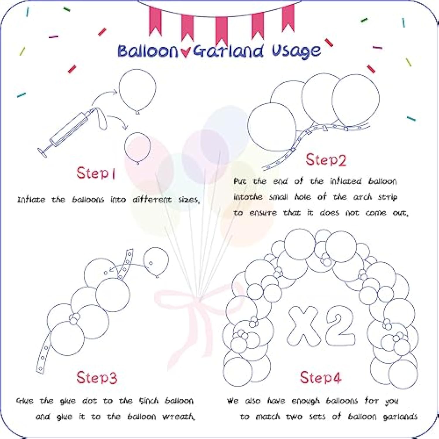 412Pcs Hot Pink Balloon Garland Arch Kit 18 12 10 5 Inch Different Sizes Matte Latex Balloons For Valentine'S Day Baby Shower Birthday Wedding Princess Theme Party Decoration