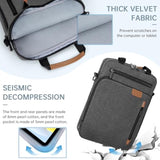12.9 Inch Tablet Sleeve Bag, Padded Protective Carrying Case For Ipad Pro M4 & Air M2 2024, Samsung Galaxy Tab S9 Fe+/S9+/S8+/S7 Fe/S7+ 12.4" 2022/2023, Surface Laptop Go 12.4", Grey