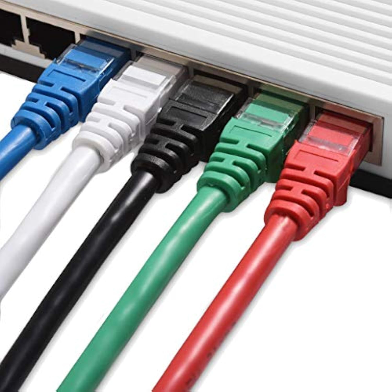 Cable Matters 5-Color Combo Snagless Short Cat6 Ethernet Cable 5 ft & USB 3.1