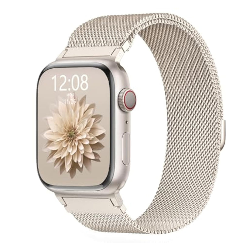 Original Metal Milanese Loop Compatible With Apple Watch Band 38Mm 40Mm 41Mm 42Mm 44Mm 45Mm 49Mm For Women Men, Magnetic Stainless Steel For Iwatch Se Ultra Series 10 9 8 7 6 5 4 3 2 1