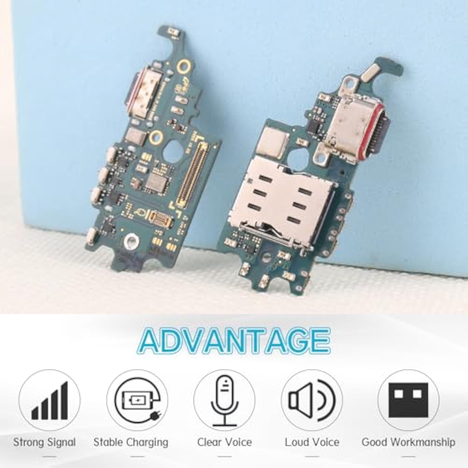 Dock Connector For Samsung Galaxy S21 5G Charging Port Flex Cable Replacement For Samsung S21 5G G991U/G991W Usb Charger Dock Board Connector With Tools (Black)