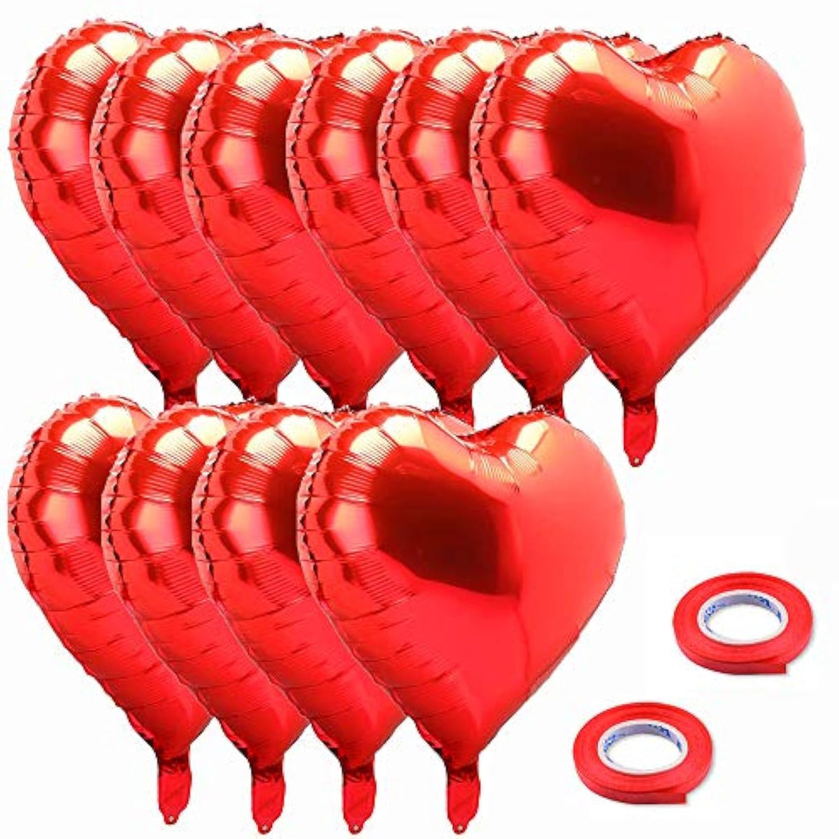 18 Inch Red Mylar Heart Balloons Foil Balloons For Valentines Day Wedd