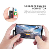 Fast Charging Cable, 3Ft Right Angle Cable,3 Pack Nylon Braided Fast Speed Data Sync Charging Cord Powerline Compatible With Phone 13/12/11/Pro/Xs Max/Xs/Xr/7/7Plus/X/8/6/Se(Black, 3Ft)