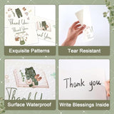 24 Pack Baby Shower Thank You Cards Vintage Green Clothes Note Cards With Envelopes Stickers Sage Green Greeting Blank Card Woodland Personalized Thank You Card For Birthday Baby Shower Party Favors