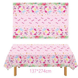 Dinosaur Birthday Party Supplies For Girls - Dinosaur Tablecloth, Decorations In Pink