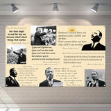 Martin Luther King Jr. Day Photo Booth Backdrop for Bulletin Board Decorations History Famous Quote MLK Day Decor Inspiration School Classroom Wall Decor (5.9×3.6ft)