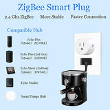 Smart Plug, Zigbee Switch Mini Smart Outlet Works With Alexa, Google Home, Echo (4Th Gen), Echo Plus (Gen 1 & 2), Echo Show 8/10, Smartthings 2015/2018,Works As A Range Extender, Hub Required, 2 Pack