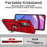 Phone Case For Motorola Moto G Power 5G 2025/Moto G Play 5G 2025 Case With Hd Screen Protector & Slide Camera Cover & Kickstand, [-Grade] Phone Case (Red)