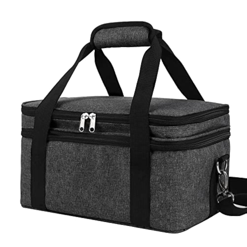 Acrylic Paint Storage Case, Black, Unisex, Plastic And Leather, Ideal For Artists On-The-Go