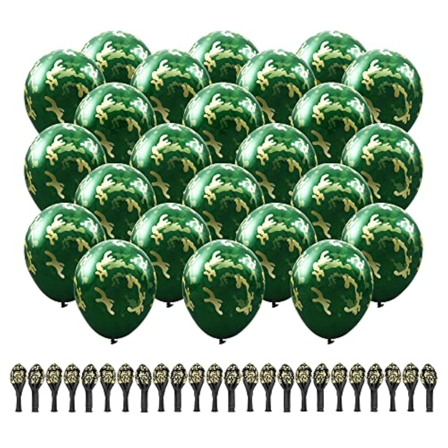 24 Camo Balloons – Army, Hunting, Camping, Military Party & Welcome Home Decorations