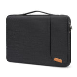 MOSISO 360 Protective Laptop Sleeve Bag Compatible with MacBook Air/Pro, 13-13.3 inch Notebook, Compatible with MacBook Pro 14 inch M4 M3 M2 M1 2025-2021, Vertical Bag with Bevel Corner & Belt, Black