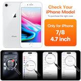 ImpactStrong for iPhone 7/8 Case, Ultra Protective Case with Built-in Clear Screen Protector Full Body Cover (Lime Green)