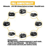 Battery Adapter Converter For Milwaukee To For Dewalt Battery?For Milwaukee M-18 18V Lithium Battery Convert To For Dewalt 18V 20V Lithium Batteries, Converter For Dewalt 18V-20V Cordless Power Tools