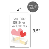 Mini Wine & Cheese Charcuterie Board Valentines (Set Of 24, Wallet-Sized Cards) For Valentine'S Day (Set Of 24)