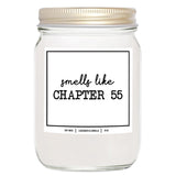 You Nique Designs Smells Like Chapter 55 Candle - Bookish Candles, Book Lovers, Themed Gifts For Reading Lovers Women, Book Club Present Ideas, Reading Themed Gifts (Lavender & Vanilla)