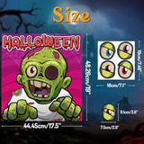 Halloween Games For Kids - Pin The Eyeball On The Zombie Game | Halloween Crafts Toys Gifts Birthday Party Supplies For Kids | Halloween Treats Activities Party Favors Decorations For Family