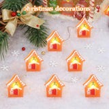 Gingerbread House Christmas Lights Battery Operated - 10Ft 30 Led Fairy String Lights With 6H Timer, Perfect For Home In